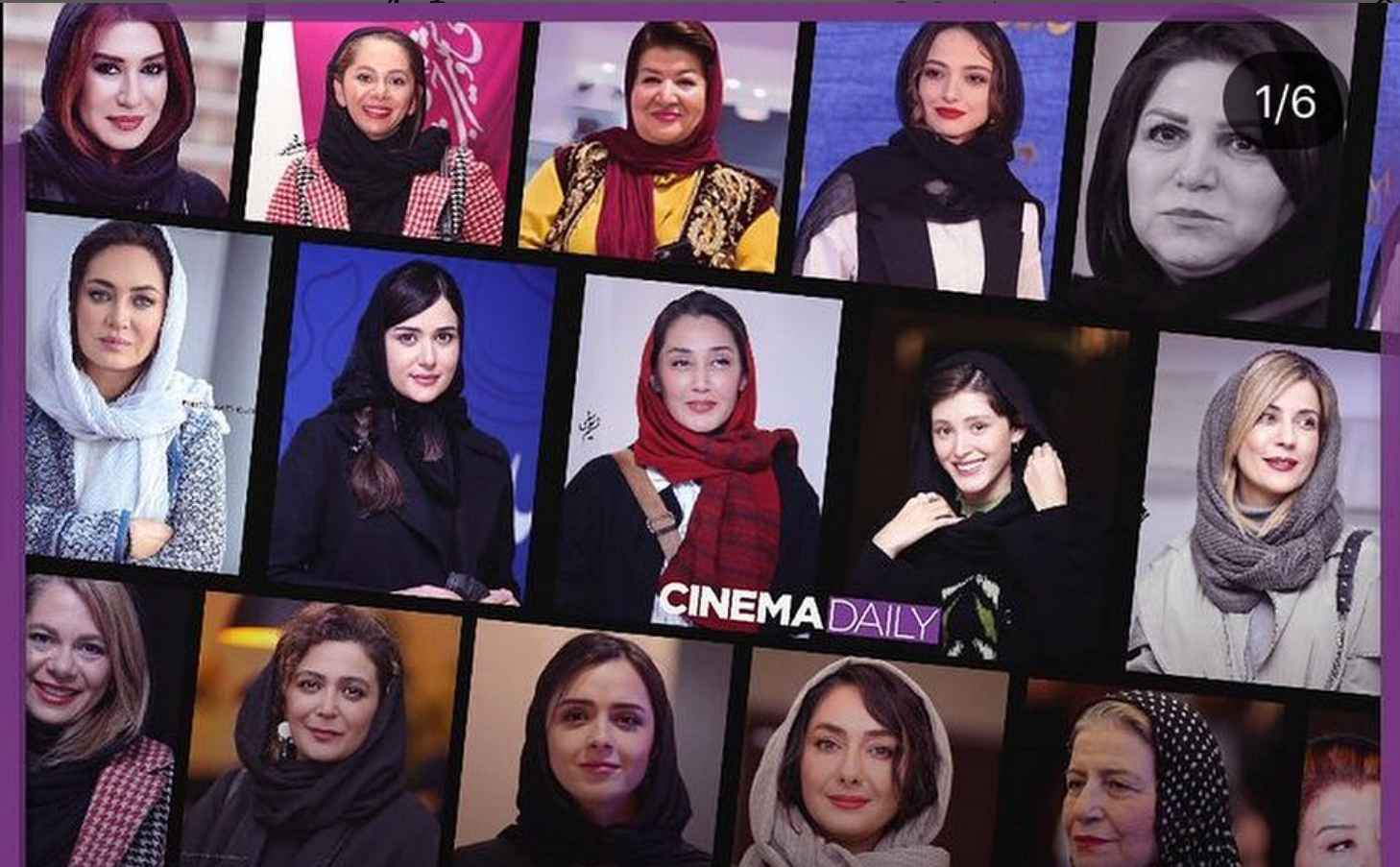 Iranian film industry female actresses, leaders. FILE PHOTO