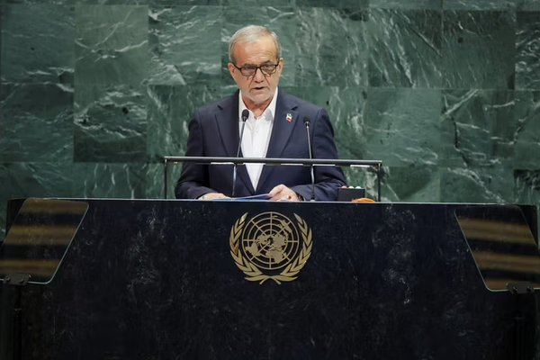 كلمة الرئيس الإيراني في الأمم المتحدة تندد بالهجوم الإسرائيلي ضد بلاده في حرب الـ12 يوما