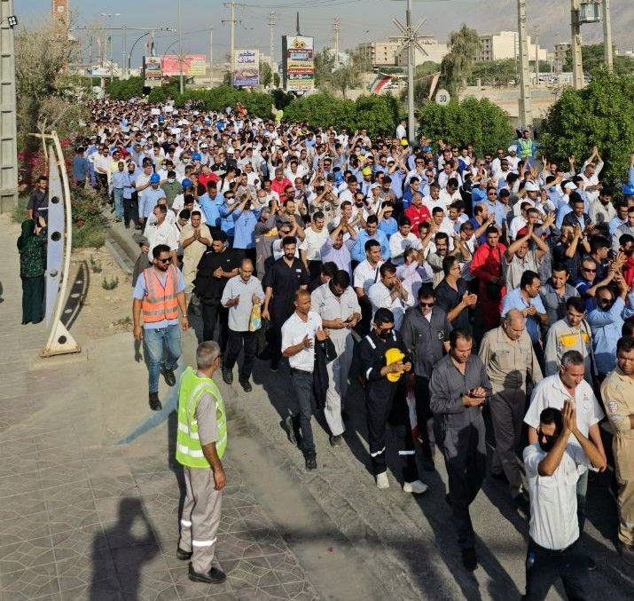 آمریکا: کارگران پارس جنوبی در عسلویه با شجاعت مقابل ارعاب ایستادند