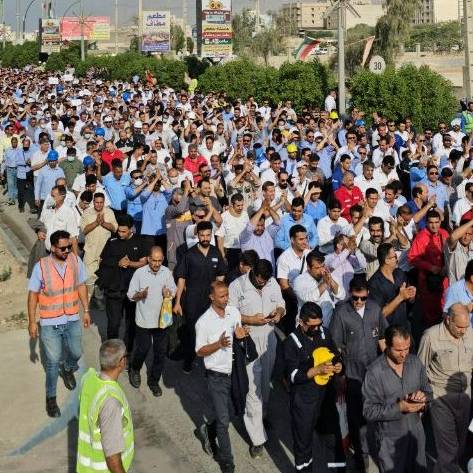 آمریکا: کارگران پارس جنوبی در عسلویه با شجاعت مقابل ارعاب ایستادند