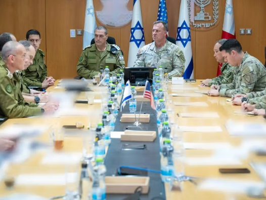 فرمانده سنتکام و رییس ستادکل ارتش اسرائیل دستاوردهای عملیات «طلوع شیران» را بررسی کردند