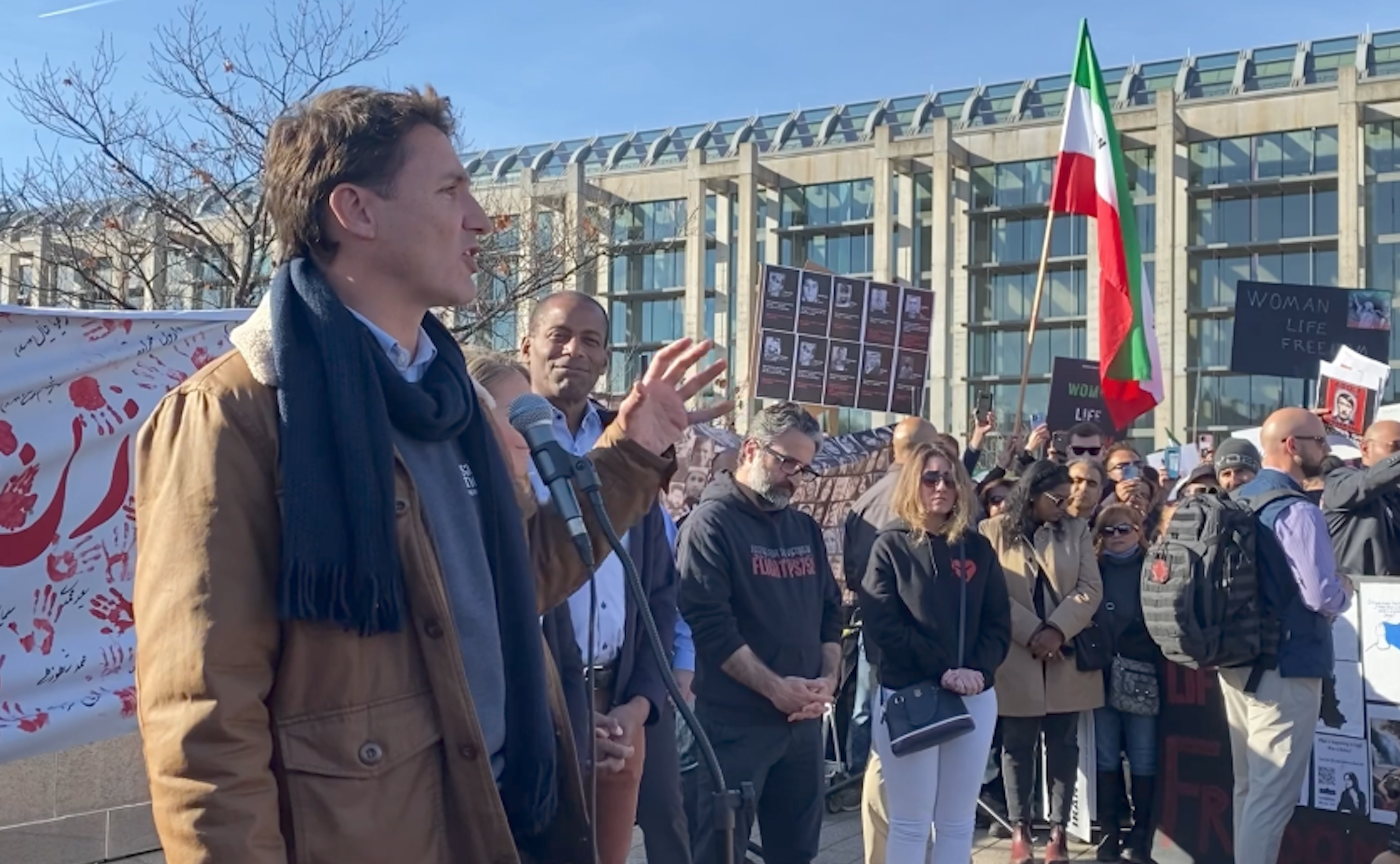 Attending Rally Canadian Premier Mentions 'Regime Change' In Iran