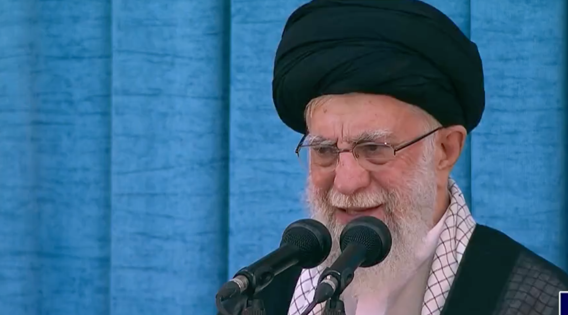Iran's Supreme Leader Khamenei speaking on June 3, 2024