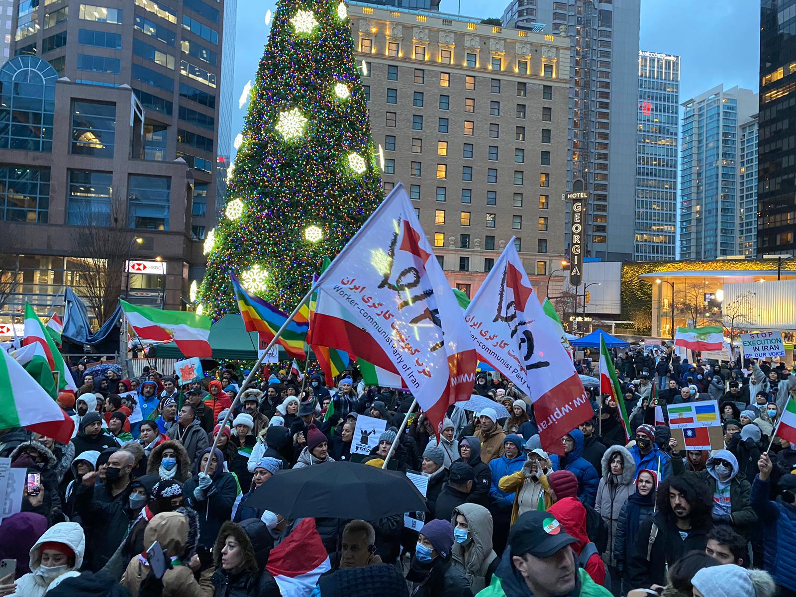 تحصن، تجمع و تظاهرات گسترده در نقاط مختلف جهان در حمایت از خیزش انقلابی ایرانیان 