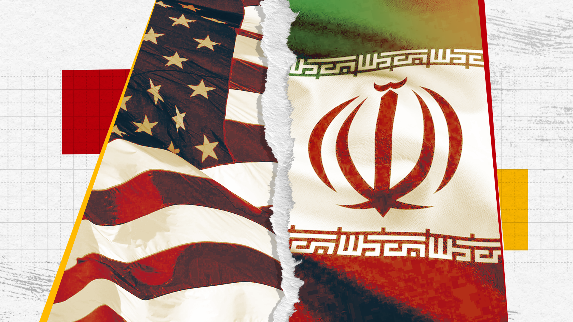 Illustration: US and Iranian flags amid renewed diplomatic contacts