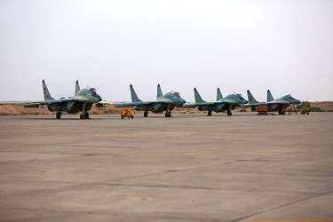 Iran’s fighter jets on display during an even to announce the start of an annual air force drill in July 2023