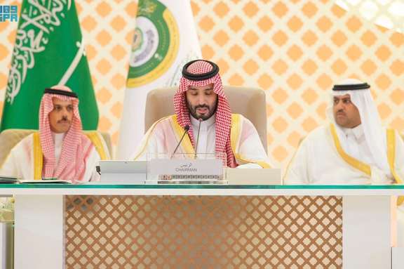 Saudi Arabia's Crown Prince Mohammed bin Salman attends the Arab League summit, in Jeddah, Saudi Arabia, May 19, 2023.