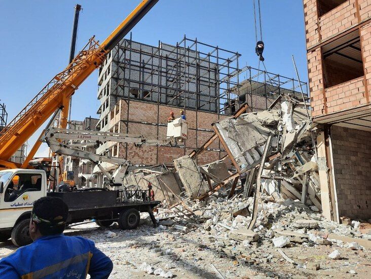 Five Buildings Collapse In Iran's Capital Tehran  