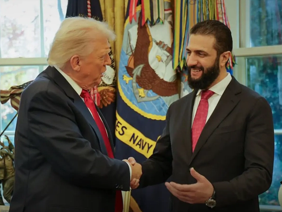 دیدار الشرع و ترامپ در کاخ سفید، ۱۹ آبان