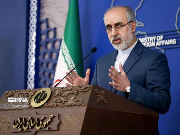 Iran's foreign ministry spokesman, Naser Kanaani. File photo