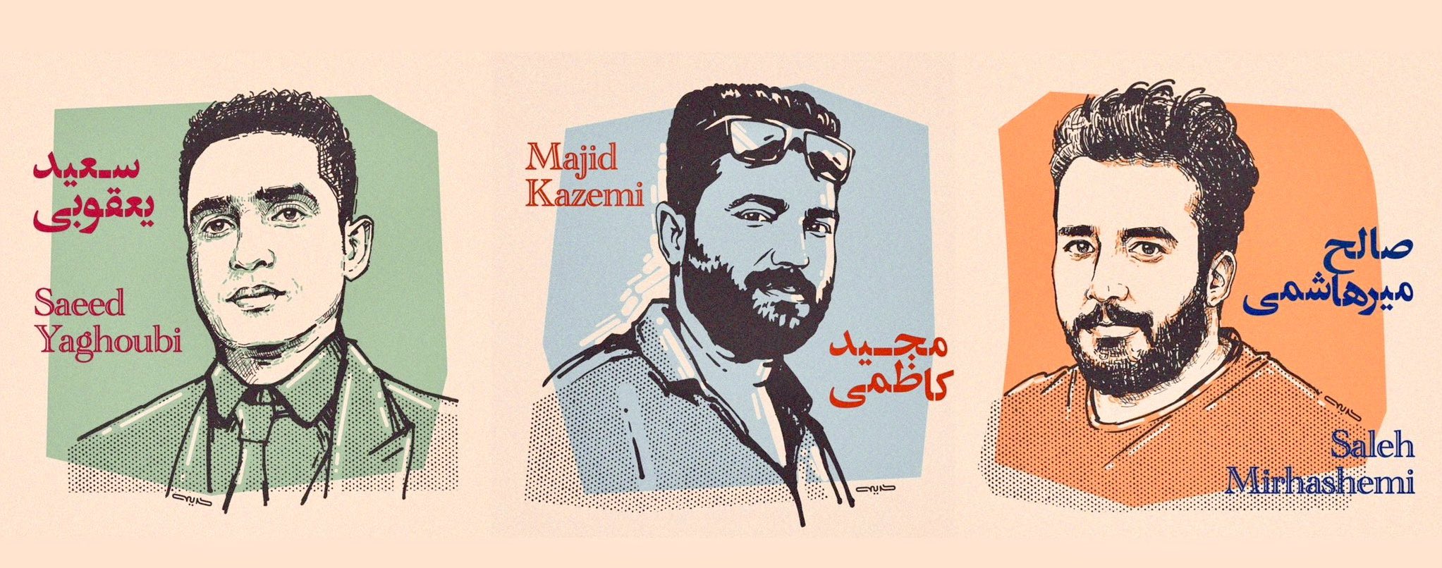 Majid Kazemi, Saeed Yaghoubi and Saleh Mirhashemi (file photo)