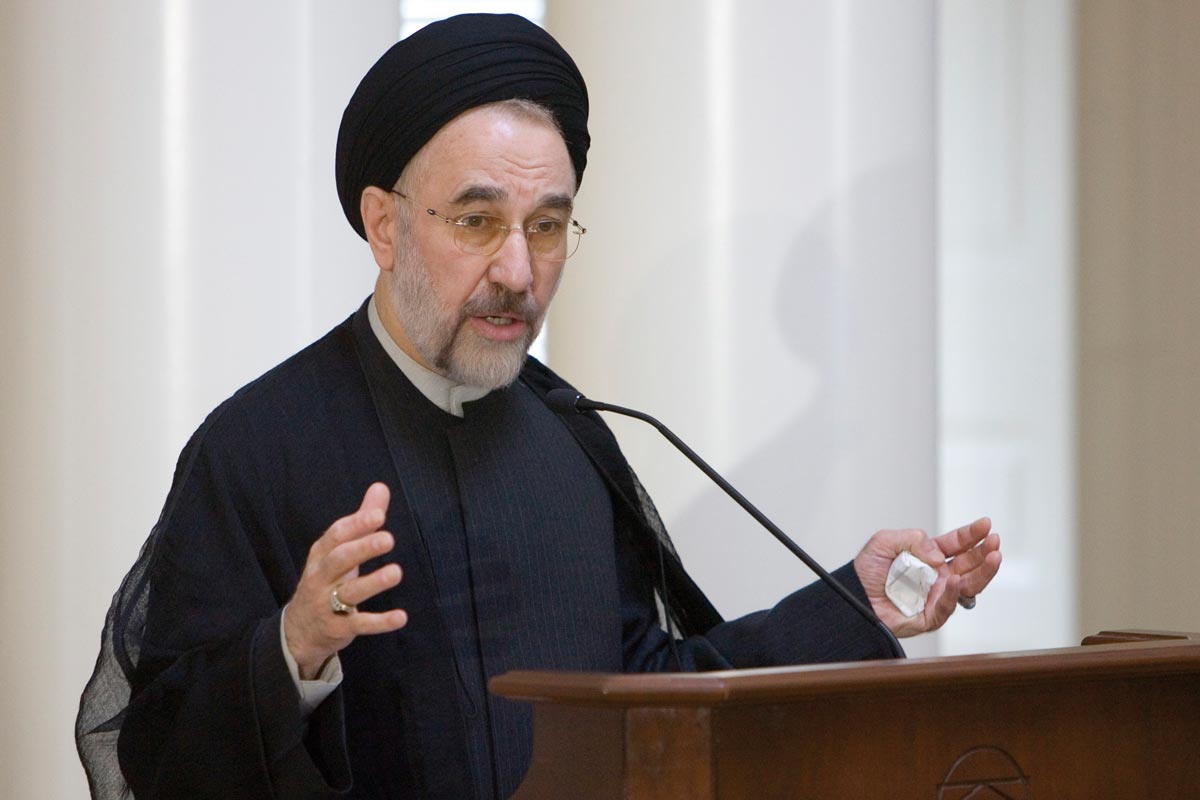 Former Iranian president Mohammad Khatami. Undated
