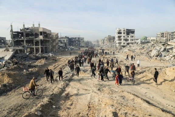 بازگشت آوارگان غزه به خانههایشان، پس از اعلام توافق آتشبس