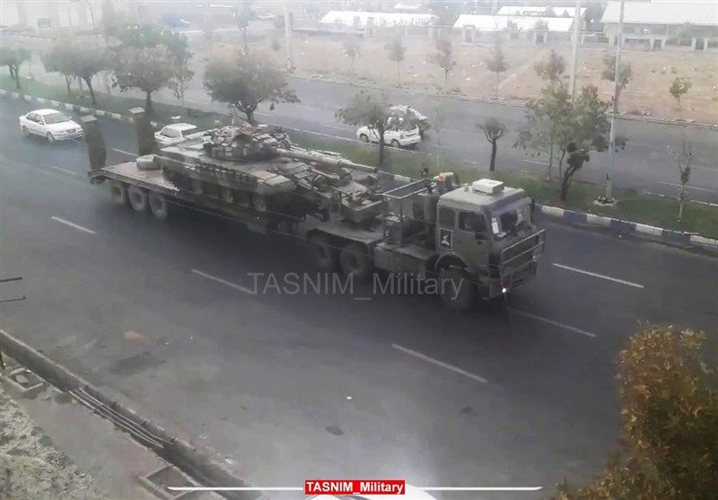 Military vehicles being deployed to the northwestern borders of Iran  