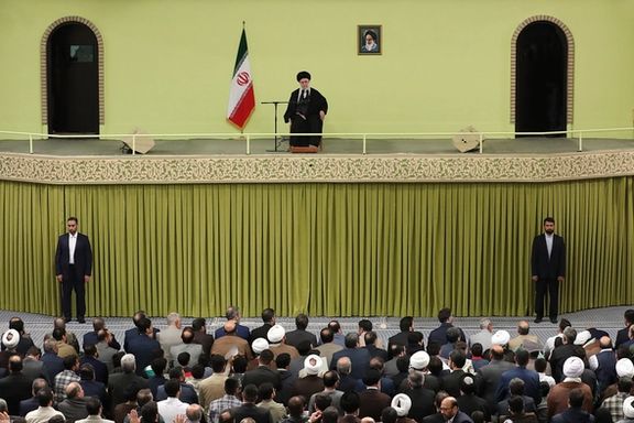 Supreme Leader Ali Khamenei during a meeting with a group of Iranians in Mashhad, March 20, 2024