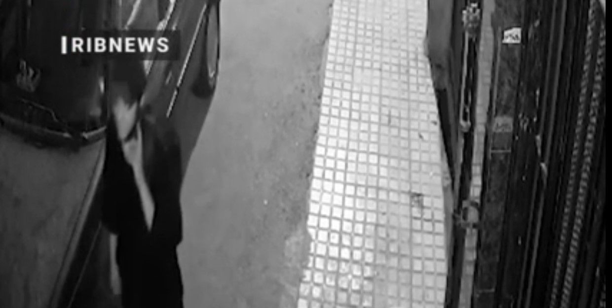 Screengrab of CCTV footage released by Iran's Judiciary claiming it's Nika Shakarami