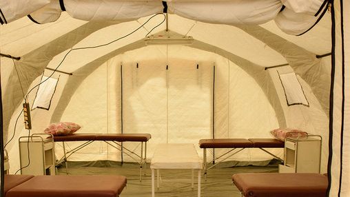 بیمارستان صحرایی مسیح دانشوری برای بیماران مبتلا به کرونا راه اندازی شد