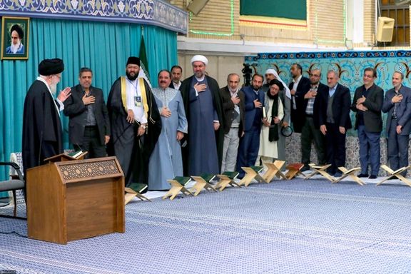 Iran’s ruler Ali Khamenei during an event in Tehran (February 2024)