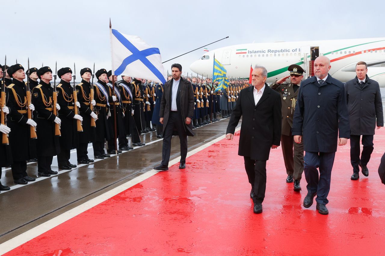 Iranian president arrives in Moscow for treaty signing with Putin