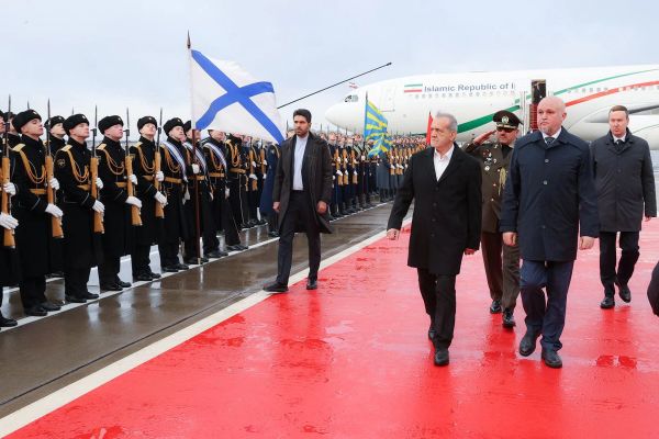Iranian president arrives in Moscow for treaty signing with Putin