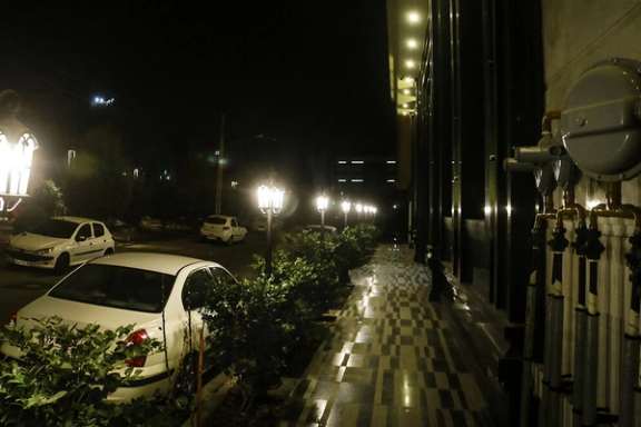 Streetlights in Tehran