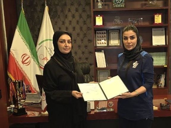 همسر رسول خطیبی، مربی بدنساز تیم ملی دوچرخهسواری شد