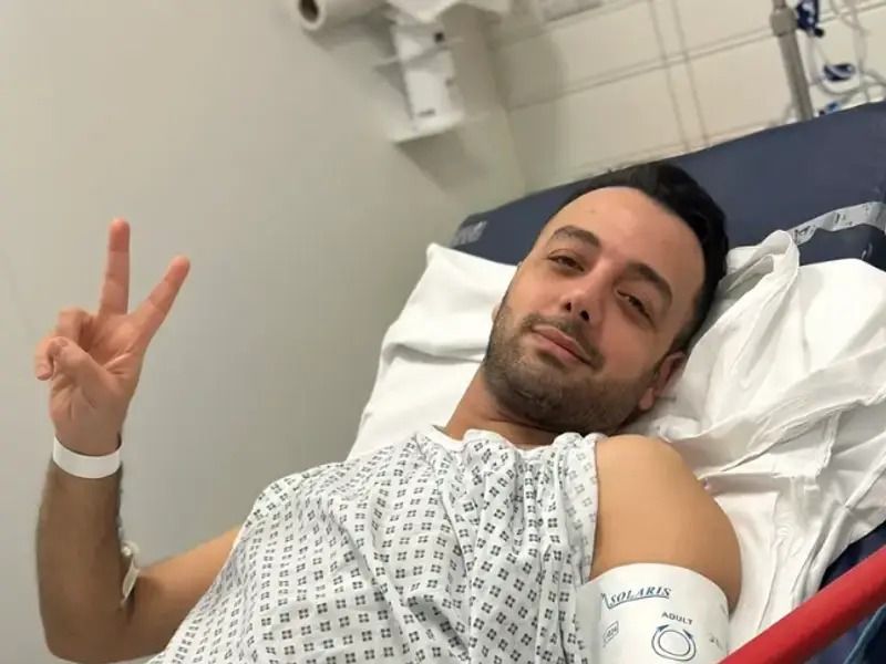 Pouria Zeraati in hospital on March 30, 2024
