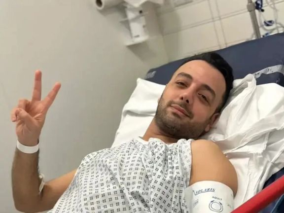 Pouria Zeraati in hospital on March 30, 2024