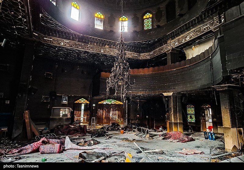 Iran highlights burned mosques to fuel narrative on protest crackdown