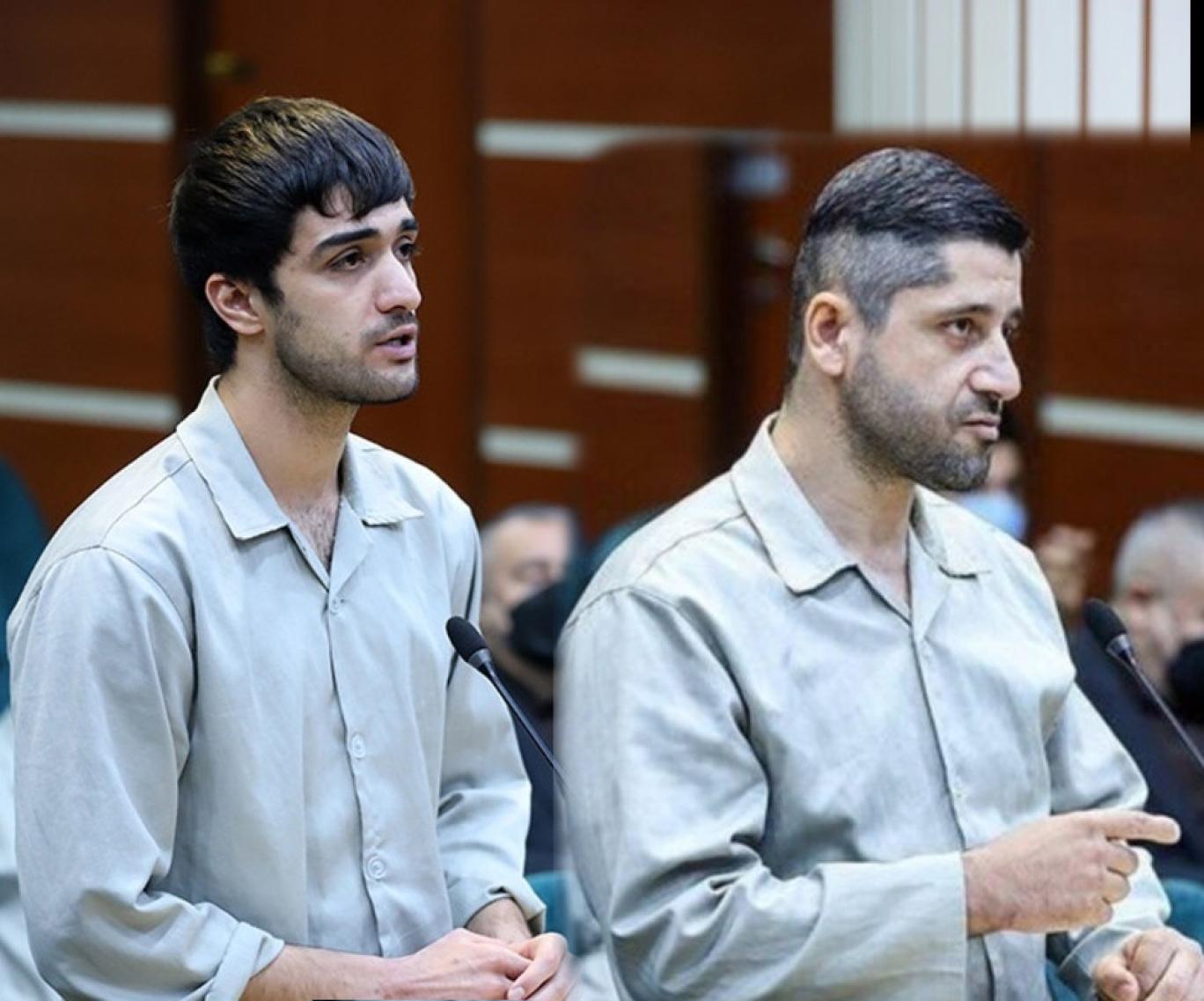 Mohammad Mehdi Karami and Mohammad Hosseini in court