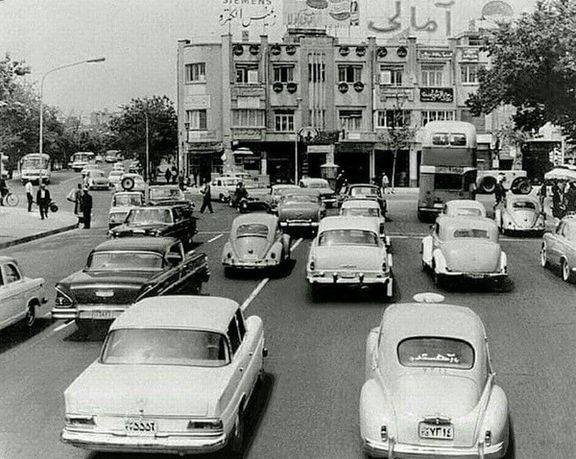 Traffic in Tehran circa 1960