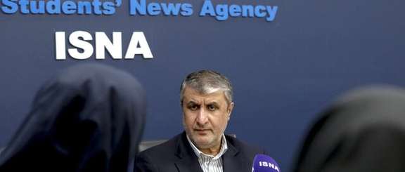 Iran's nuclear chief Mohammad Eslami speaking to ISNA, August 31, 2022