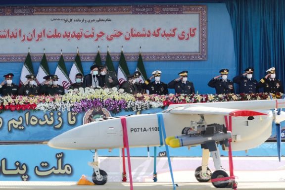 A military parade in Iran in 2022 during nuclear talks with the West