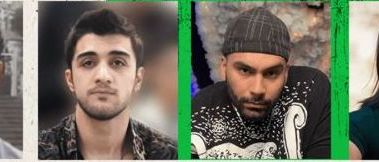 Iranian protesters who were executed by the Islamic Republic (from left to right) Mohammad Hosseini, Mohammad-Mehdi Karami, Mohsen Shekari, Majid-Reza Rahnavard