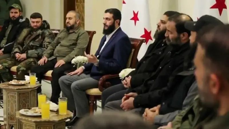 دیدار احمد الشرع با رهبران گروه‌های مسلح