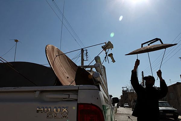 Iran seizing satellite dishes amid blackout to block any external access