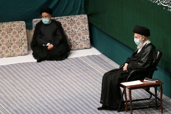 Supreme Leader Ali Khamenei (right) and President Ebrahim Raisi