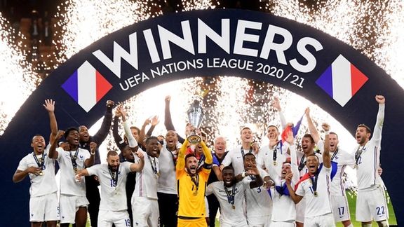 تیم ملی فوتبال فرانسه با پیروزی دو بر یک مقابل اسپانیا فاتح لیگ ملتهای اروپا شد