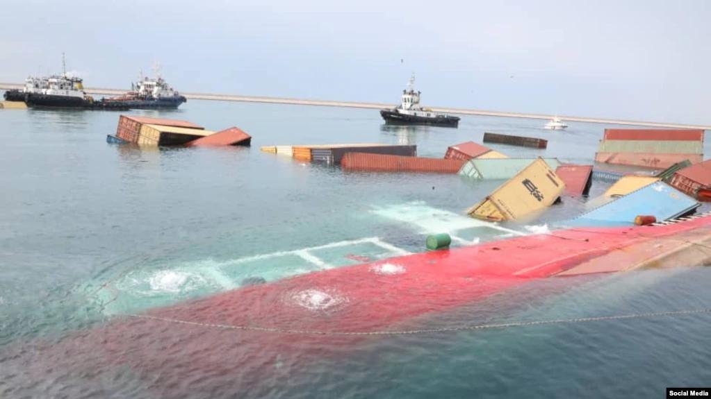 Tanzanian Cargo Ship Capsizes In Iranian Port