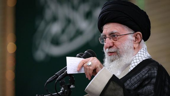 Ali Khamenei speaking on June 12, 2022