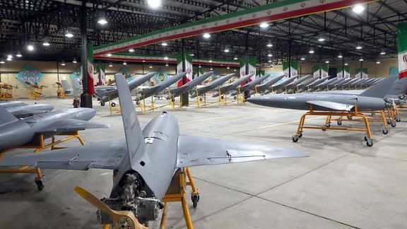 Drones are seen at a site at an undisclosed location in Iran, in this handout image obtained on April 20, 2023.