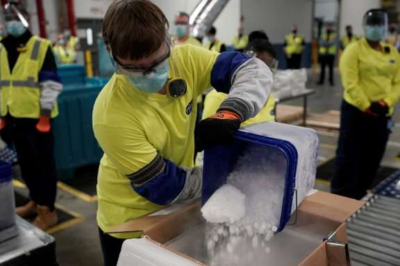 A US vaccine manufacturing plant producing Covid vaccines.