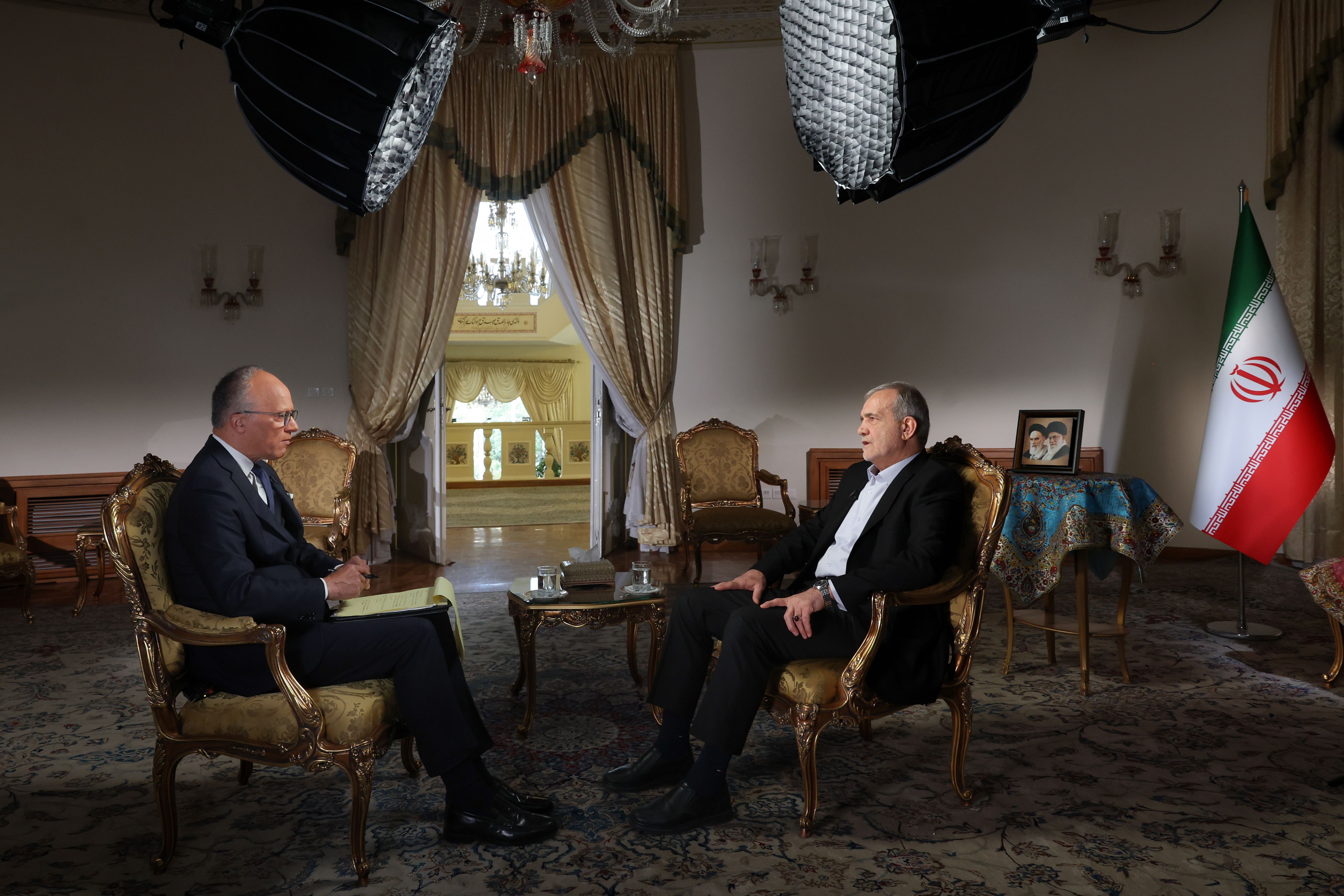 مصاحبه پزشکیان با شبکه ان‌بی‌سی