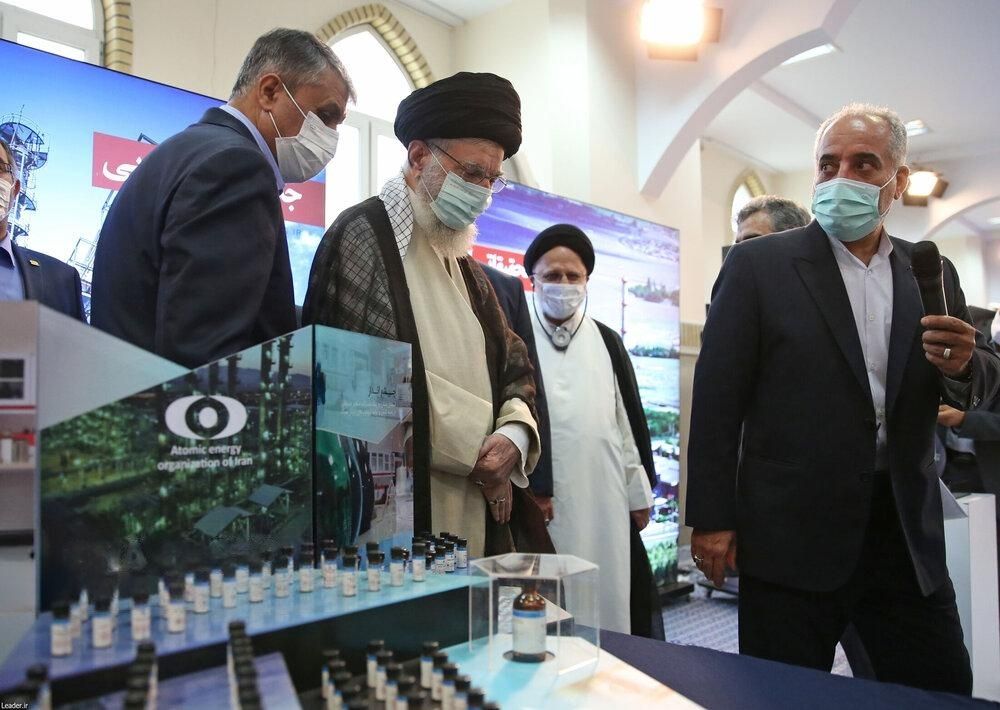دیدار علی خامنه‌ای، رهبر جمهوری اسلامی، از نمایشگاه دستاوردهای هسته‌ای حکومت ایران، ۲۱ خرداد ۱۴۰۲