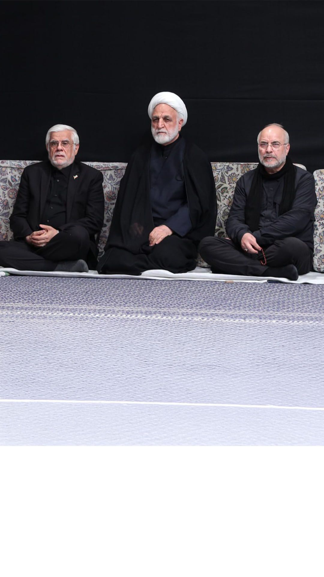 خامنه‌ای برای شب دوم مراسم عزاداری دفترش نیز از پناهگاه خارج نشد