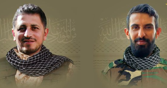 محمد خلیل عطیه (سمت راست) و حسين علی عزقول (سمت چپ)، از اعضای ارشد حزب‌الله که در حملات ارتش اسرائیل کشته شدند