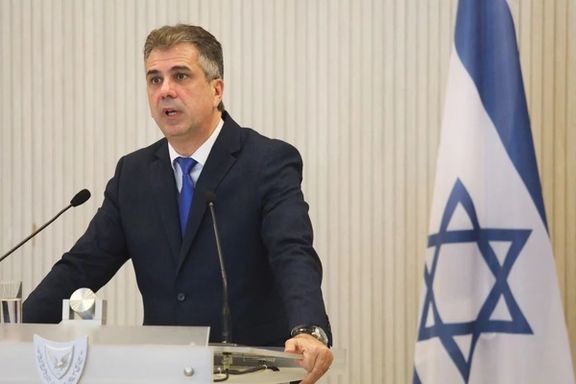 Israeli Foreign Minister Eli Cohen in Cyprus on March 31, 2023