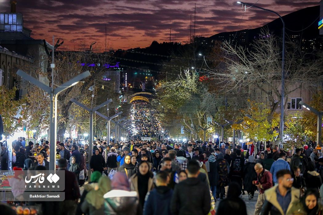 Sanandaj bazaar in southwestern Iran at Yalda night (December 21, 2023)