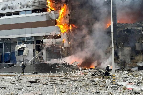 Russia Launches Massive Attack On Ukraine With Iranian Drones