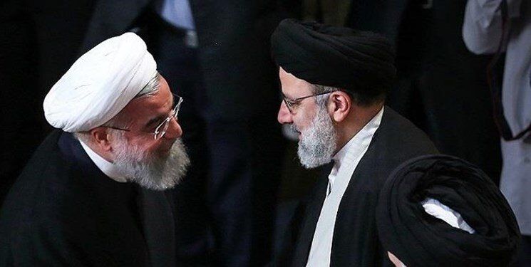 Former president Hassan Rouhani (left) and incumbent Ebrahim Raisi  (undated)
